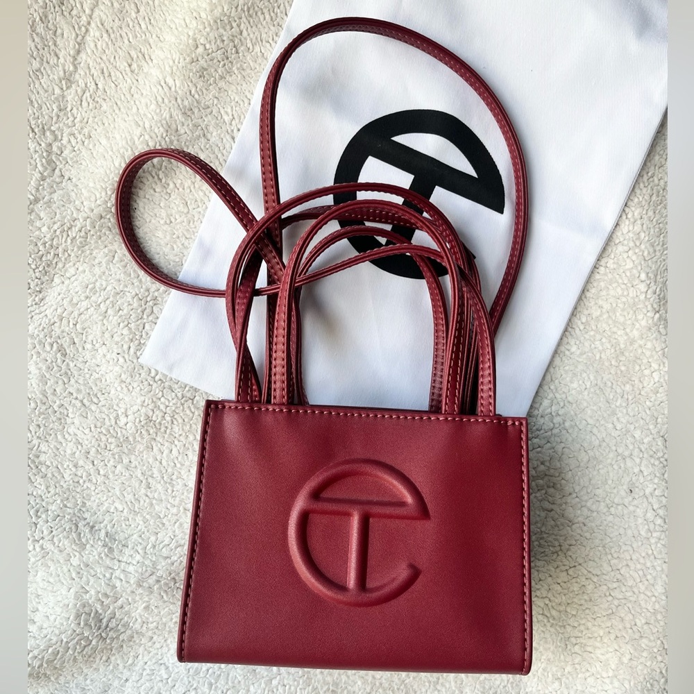 Telfar Small Shopping Bag Oxblood Red